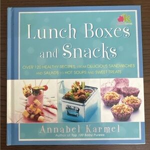 NWOT Lunch Boxes and Snacks Cookbook for Kids School Lunches by Annabel Karmel